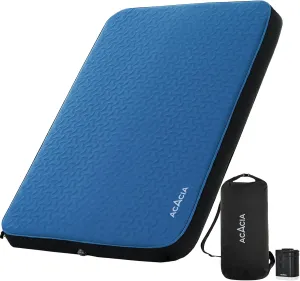 ACACIA 4" Thick Self Inflating Sleeping Pad with Foam, Innovative Y-Shaped Telescopic Structure, Ultraportable Camping Mattress with Electric Pump, Outdoor Compact Air Mat for Tent Car Backpacking