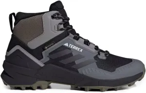 Adidas Terrex Swift R3 Mid Gore-Tex Hiking Shoes, Men's, Core Black/Carbon/Charcoal Solid Grey, US 9 M