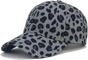 Adjustable Baseball Cap Leopard Print Hat Cotton Sunhat Headwear Outdoor Shade Sports Cap