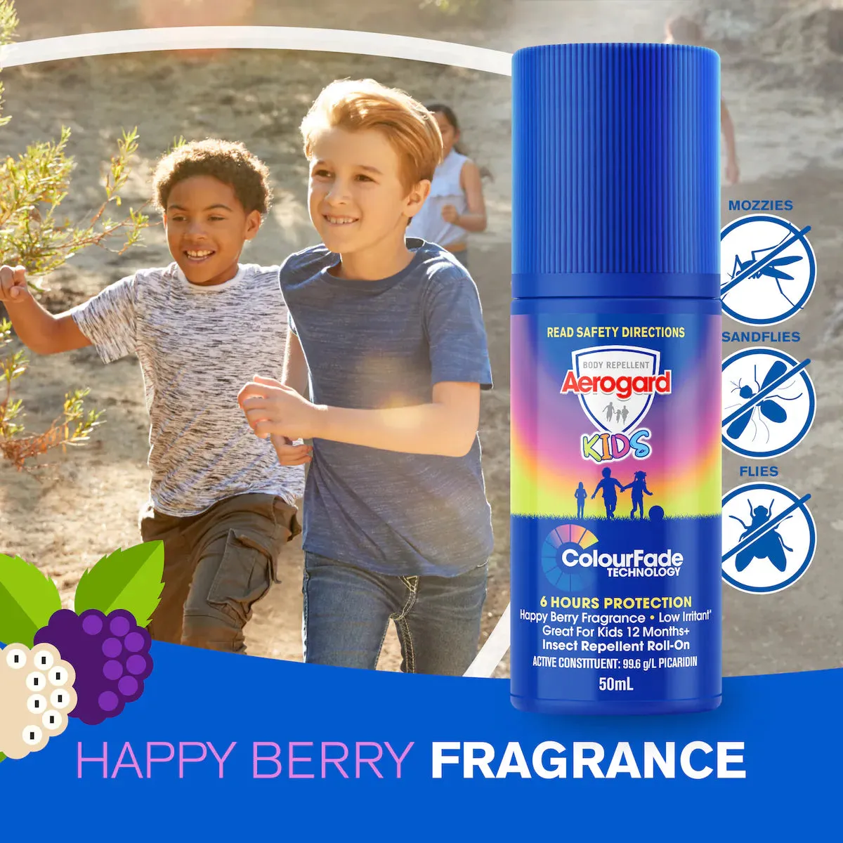 Aerogard Kids Insect Repellent Roll-On - 50mL