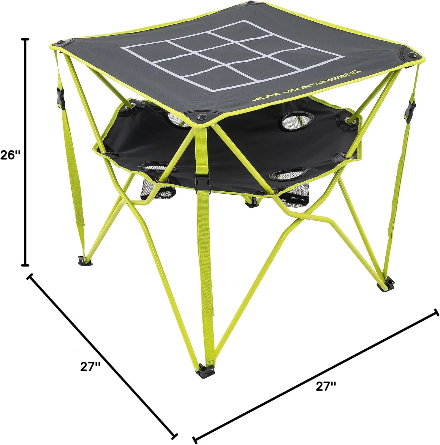 ALPS Mountaineering Eclipse Portable, Compact Camping and Game Table with Carry Bag