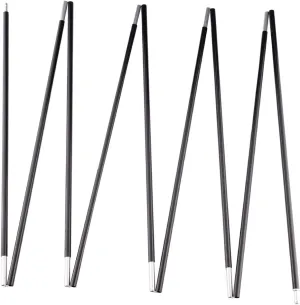 Aluminum Tent Poles Replacement, Black Pre-Assembled Tent Pole, 7001 T6 Heated Camping Tent Rod