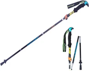 Aluminum Trekking Poles – Collapsible, Lightweight, Walking & Running Sticks with Quick Locks, for Hiking, Camping, Mountaining, Backpacking