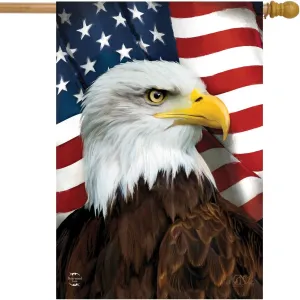 American Eagle Patriotic Everyday House Flag 40" x 28" Briarwood Lane