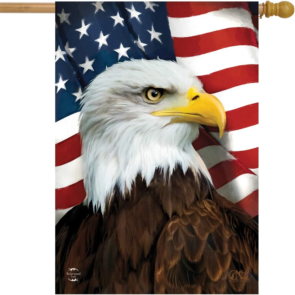 American Eagle Patriotic Everyday House Flag 40" x 28" Briarwood Lane