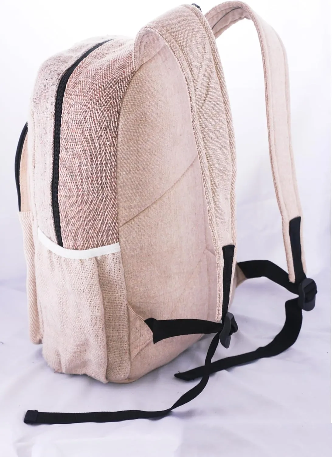 Anitya Hemp Backpack, Multi-Functional Pockets, Eco-Friendly, Unisex, Hiking Daypack, Durable Rucksack (AHLB06)