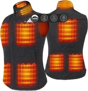 ARRIS Women`s Heated Vest, Size Adjustable 7.4V Electric Warm Vest with Battery Pack…