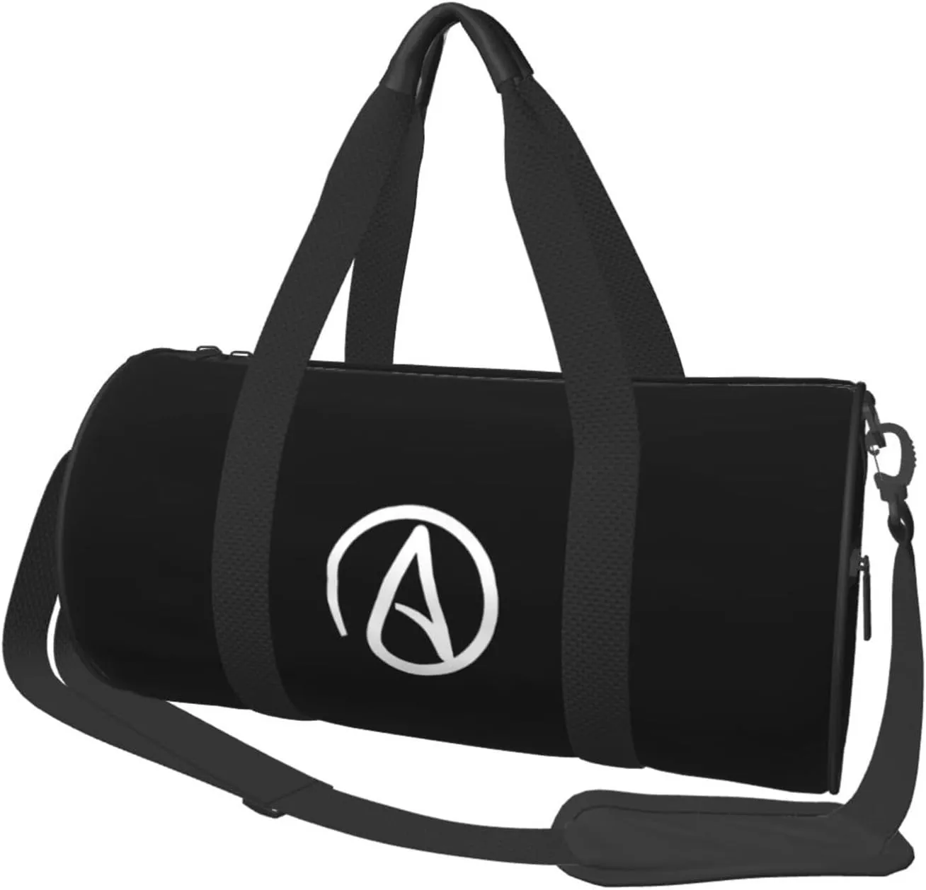 Atheist Sign Convertible Garment Bag with Shoulder Strap, Carry on Garment Duffel Bag for Men Women - Rolling Foldable for Travel Luggage Bags (Black)