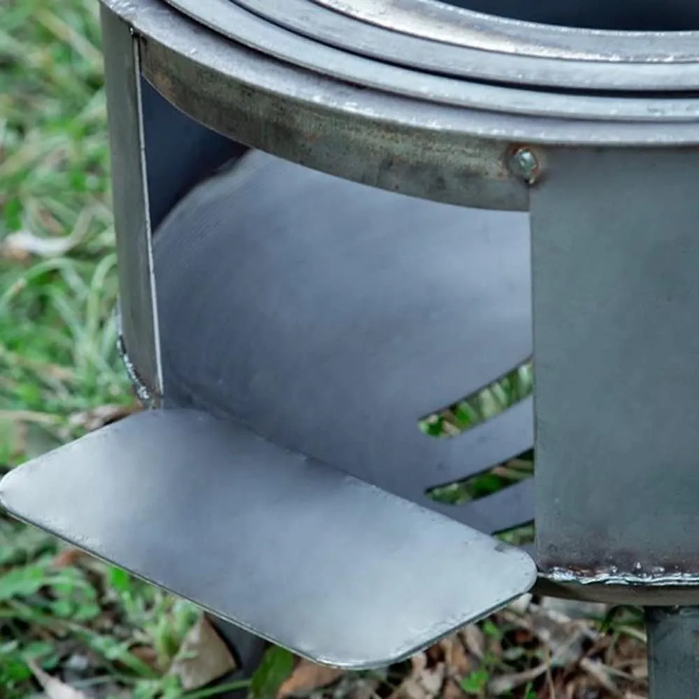 Bad RequestCamping Wood Burning Stove, Stainless Steel Compact Portable Foldable Mini Mult Fuel Camp Stove with Storage Bag,Steel,L20*20 * 35cm