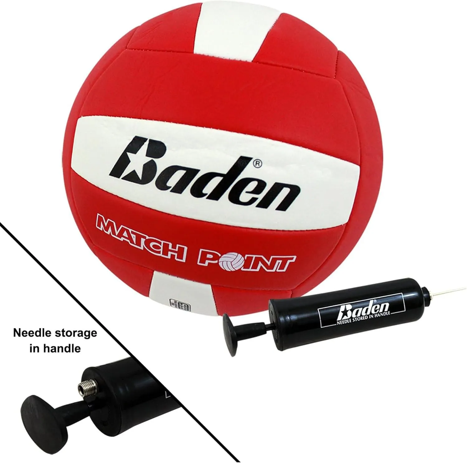 Baden Champions Volleyball/Badminton Portable Combo Set, 4 Raquets   3 Birdies   Boundary   Volleyball   Pump   Carry Bag