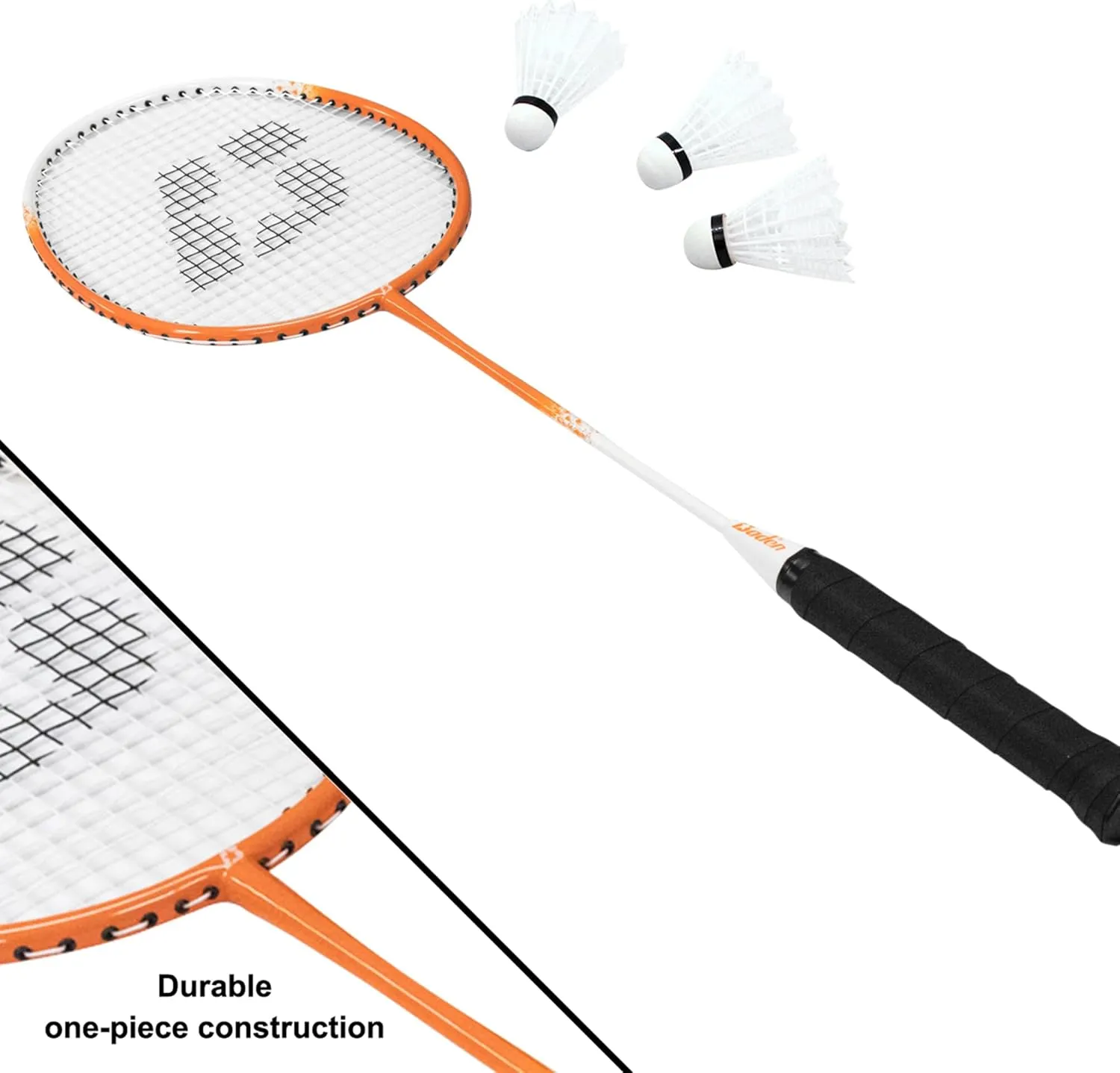 Baden Champions Volleyball/Badminton Portable Combo Set, 4 Raquets   3 Birdies   Boundary   Volleyball   Pump   Carry Bag