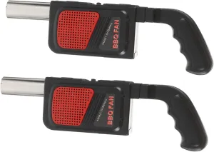 balacoo 2Pcs Bbq Air Blower Handheld for Fire Starting for Camping Hiking Outdoor Picnics and Charcoal Cooking Enhances Burning and Ensures Even