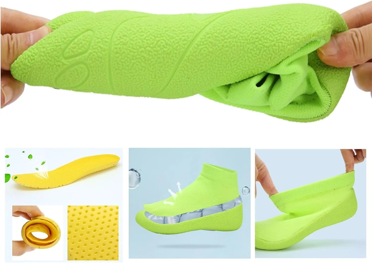 Barefoot Sock Shoes，Treadmill Shoes for Men and Women, Lightweight Eco-friendlier Water Shoes, Non-Slip Gym Training Socks Indoor Shock-Absorbing Silent Squat Jump Rope Yoga Shoes,Minimalist Footwear