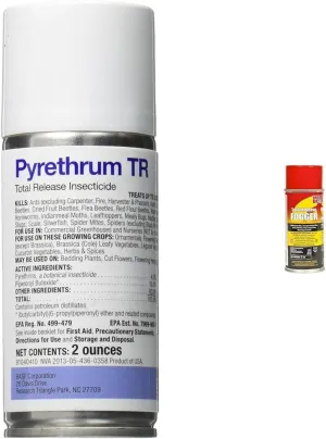 BASF Pyrethrum TR Fogger Clear Small 2oz and Doktor Doom DDTRF3OZ 3 Ounce Total Release Fogger Mini 3oz Red