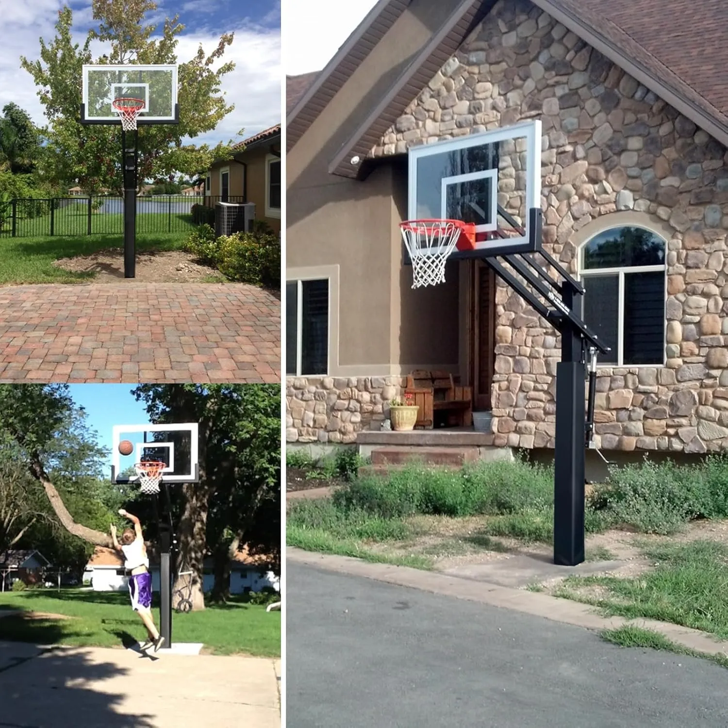 Basketball Pole Pad 72" Tall and 2"&4" Thick Fits 4"x4",5"x5",6"x6" Pole All-Weather Durable UV-Resistant Waterproof Square Basketball Pole Padding for Player Protection and Safety