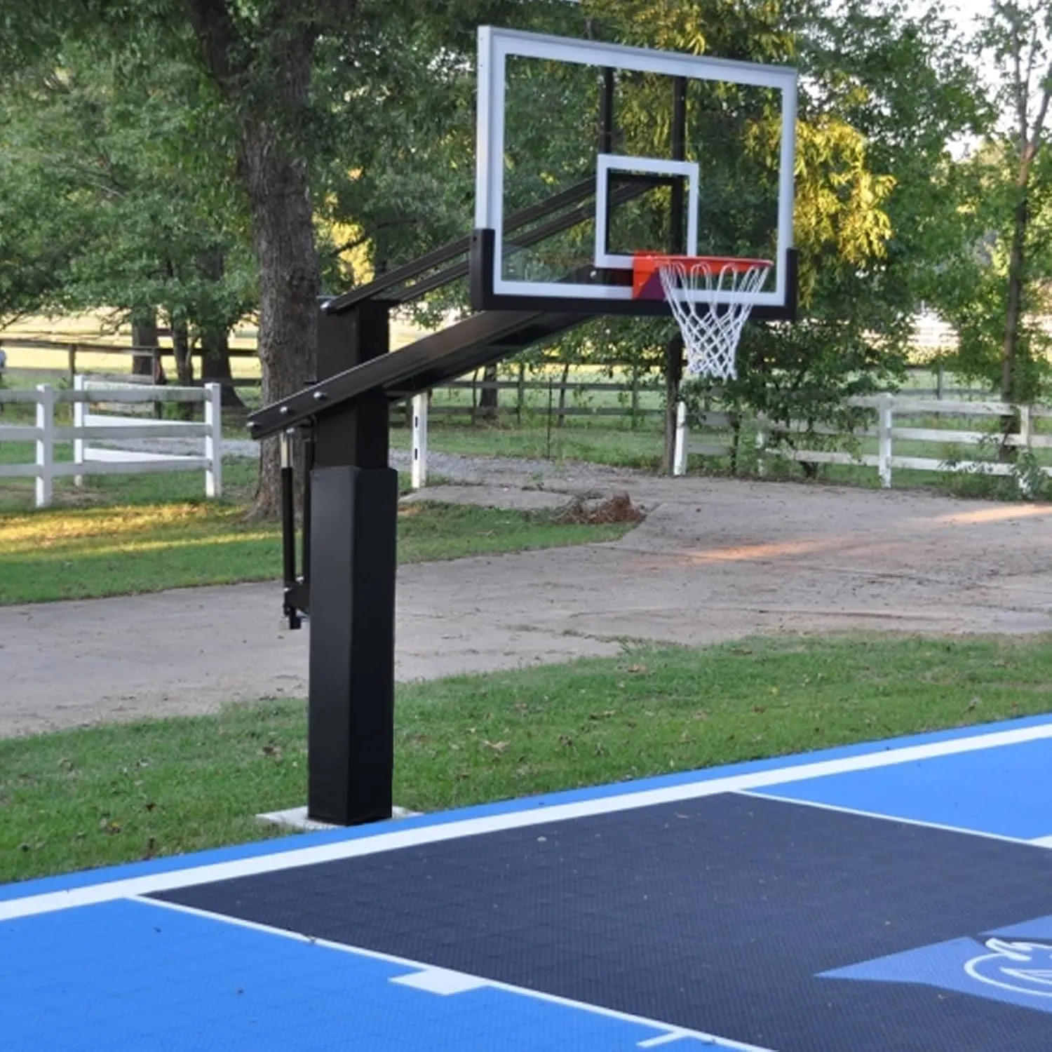 Basketball Pole Pad 72" Tall and 2"&4" Thick Fits 4"x4",5"x5",6"x6" Pole All-Weather Durable UV-Resistant Waterproof Square Basketball Pole Padding for Player Protection and Safety