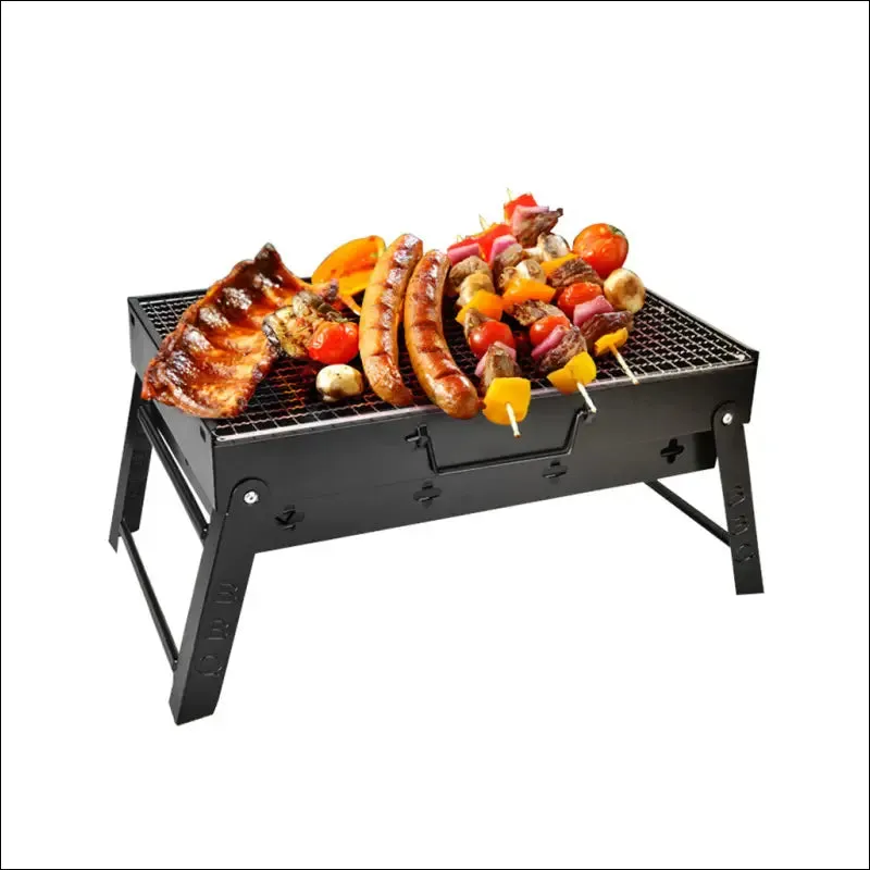 Bbq charcoal grill folding portable lightweight barbecue camping hiking picnics