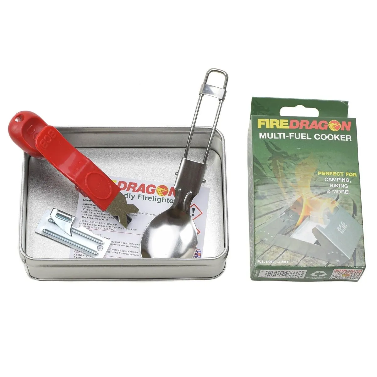 BCB WILD compact cooking set dry fuel cooker camping spoon hiking stove set
