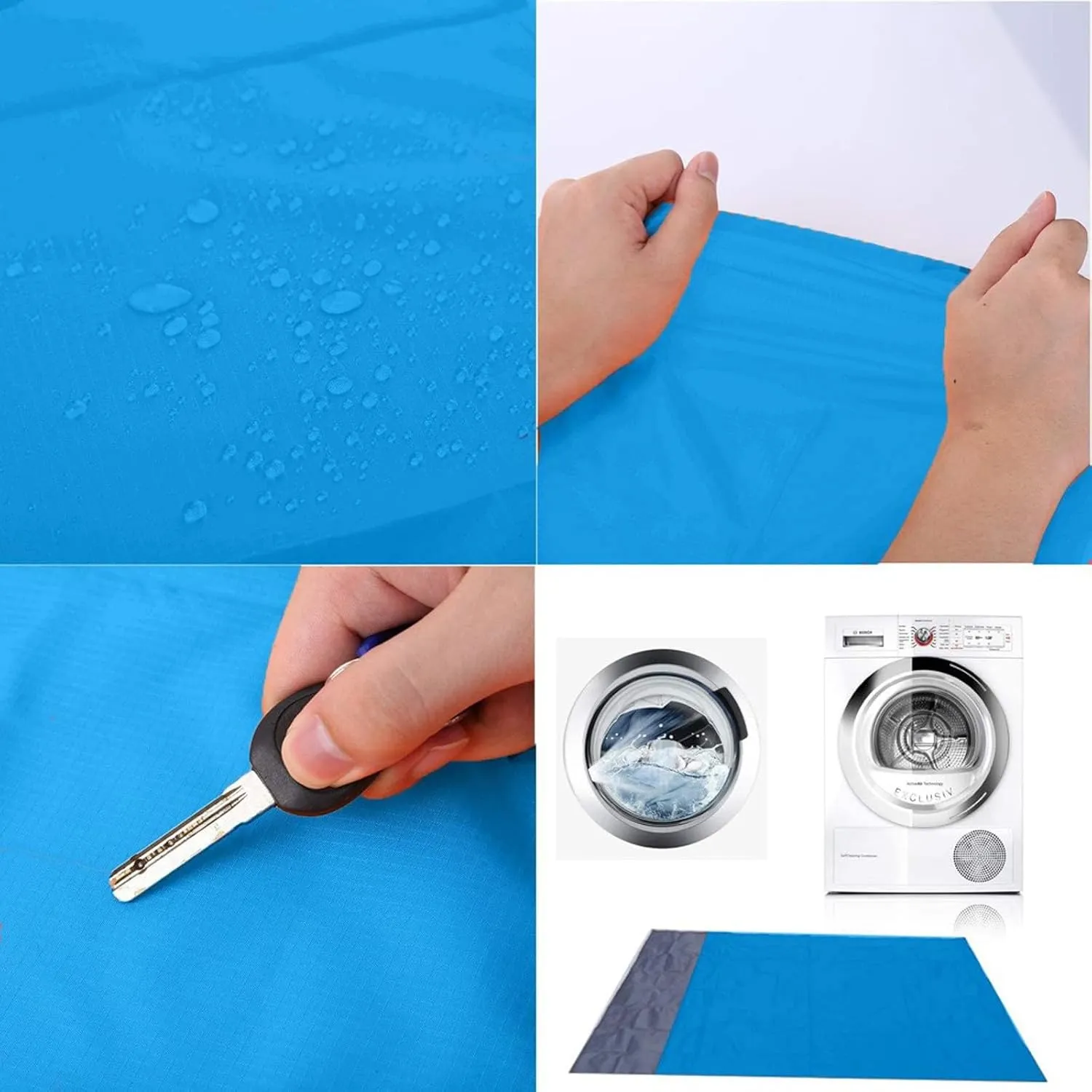 Beach Blankets, 80"×50" Waterproof Extra Large Sandproof Quick Drying Beach Mat with Storage Bag,Lightweight Picnic Mat,Durable Beach Blanket for Outdoor Hiking Travel Camping