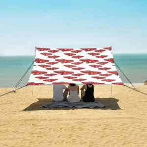 Beach Shade Tent with UPF50  UV Protection,Car Pattern Seamless Lightweight Camping Sun Shelter for Outdoor,Camping Trips, Fishing, Backyard,Picnics,Easy Set Up and Carry 9x10.5 FT