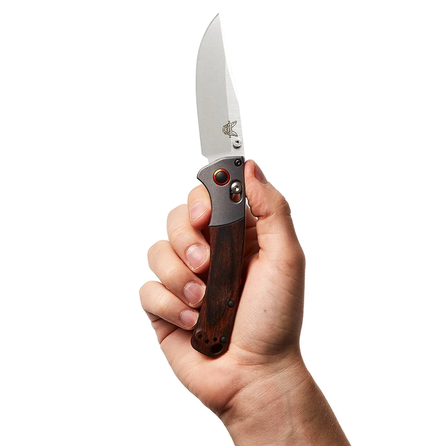 Benchmade 15085-2 Mini Crooked River 3.40" Plain Clip-point Folding Knife
