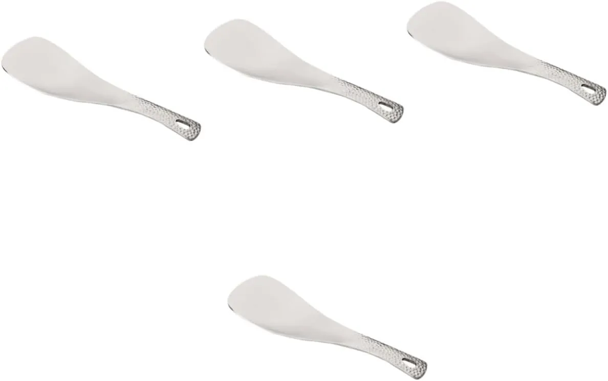 BESPORTBLE 4pcs Outdoor Camping Titanium Spoon Lightweight Compact Utensil for Picnics Hiking and Travel Rustproof Smooth Design for Easy Eating Essential Camp Gear for Outdoor Adventures