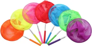 BESPORTBLE 6pcs Telescopic Insect Nets for Outdoor Exploration Butterfly and Catching Pink Yellow Purple Blue Each