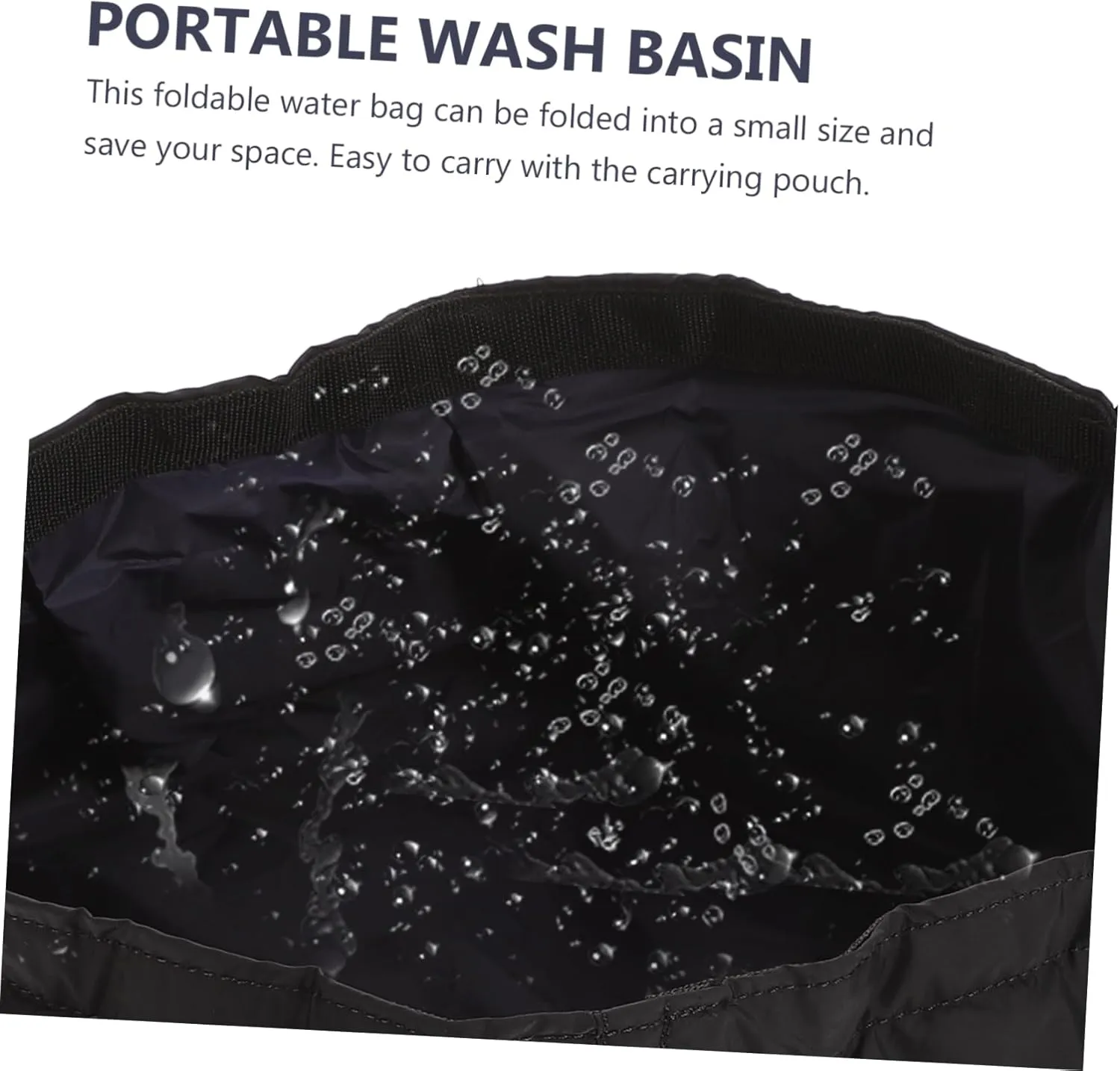 BESPORTBLE Folding Fishing Bucket Foldable Bucket Collapsible Water Basin Travel Portable Folding Basin