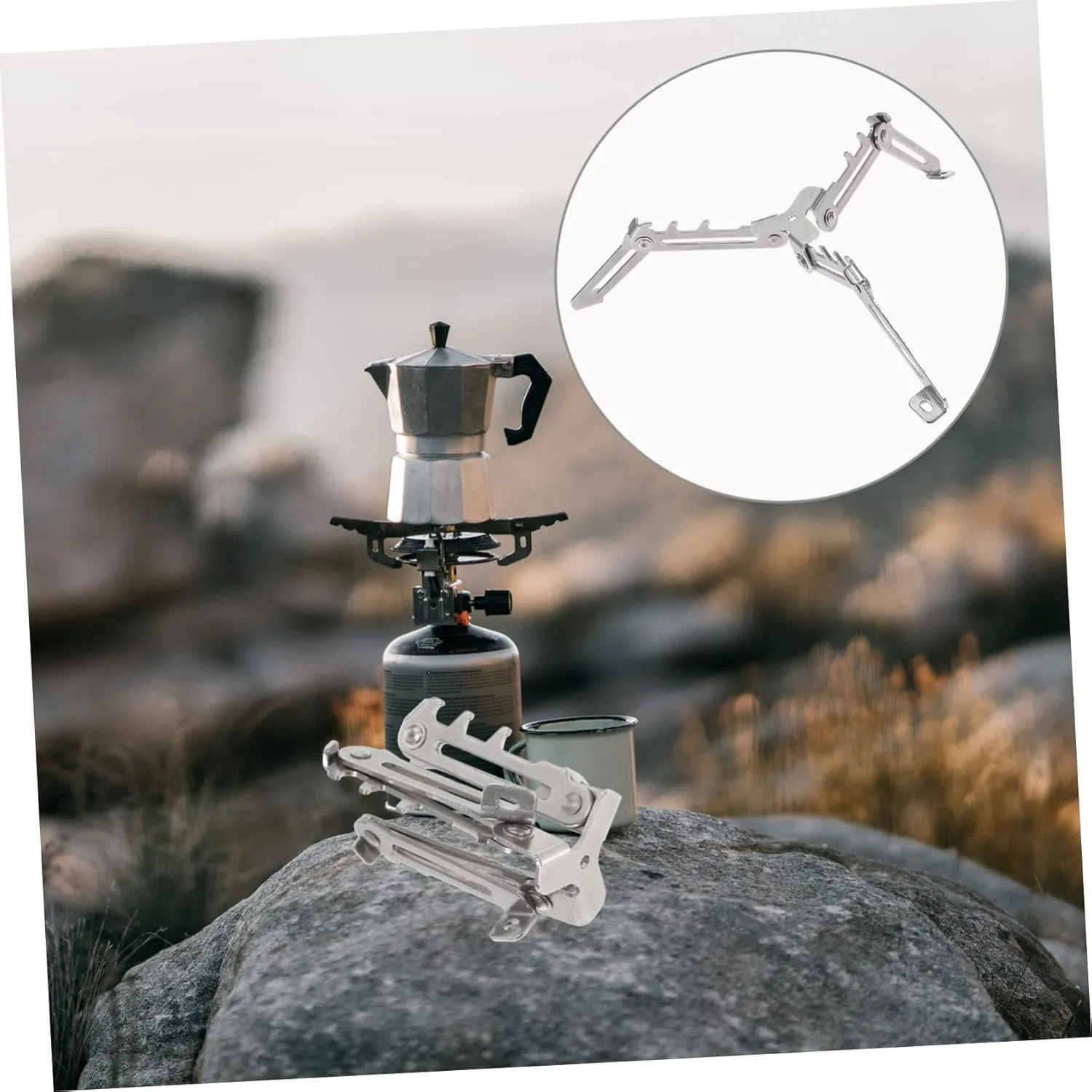 BESPORTBLE Gas Tank Bracket Can Propane Tank Hook Hose Kettle Valve Gas Stove Stand Bottle Drying Rack