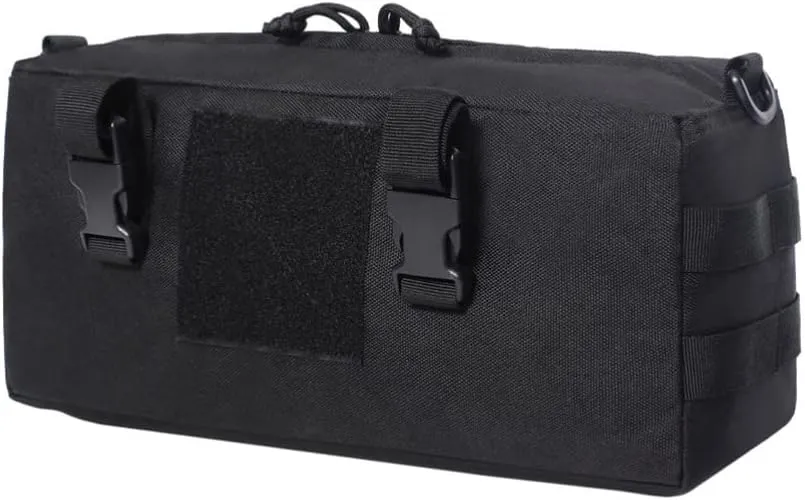 BESPORTBLE Heavy Duty Cargo Duffel Large Bag Outdoor Gym Bag Crossbody Tools Storage Pouch for Camping Hiking Running Trekking Black