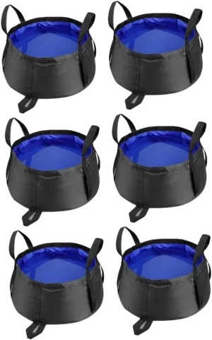 BESPORTBLE Sets Sturdy Collapsible Basin Wash Bucket Double-Layer Structure for Camping Hiking Home Royal Pcs