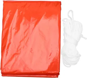 BESPORTBLE Simple Emergency Shelter Folding Tube Tent for Outdoor Survival Portable Thermal Tent with Emergency Blanket for Earthquake Camping and Hiking Orange Material