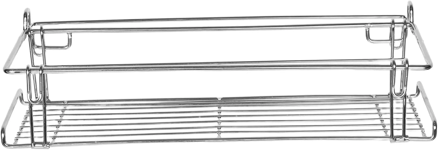 BESPORTBLE Stainless Steel Outdoor Camping Table Hanging Basket Compact Picnic Rack for Camping Storage Organizer