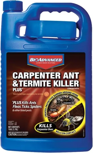 BioAdvanced Carpenter Ant & Termite Killer Plus, Concentrate, 1 Gal