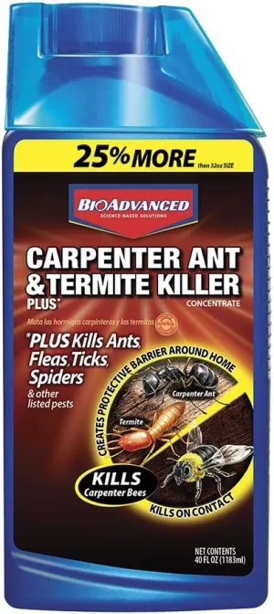 BioAdvanced Carpenter Ant & Termite Killer Plus, Concentrate, 40 oz