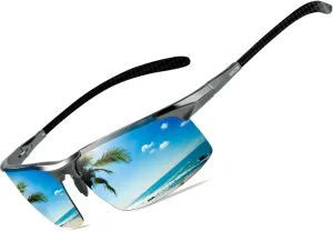 BIRCEN Polarized Carbon-Fiber Sunglasses for Men: Ultralight UV Protection Sun Glasses for Outdoor Sports Fishing Golf Hiking