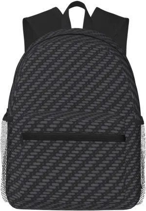 Black Carbon Fiber Lightweight Packable Backpack Travel Casual Hiking Daypack Foldable Backpack For Men Women