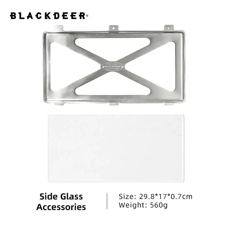 BLACKDEER Outdoor 304 Stainless Steel Tent Wood Stove with Pipes, Portable Camping Firewood Stove for Cooking 255mm