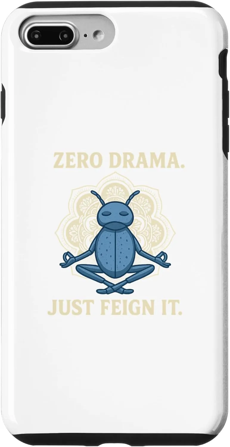 Blue Death Feigning – Resilient Beetle Design for Nature Case for iPhone 7 Plus/8 Plus