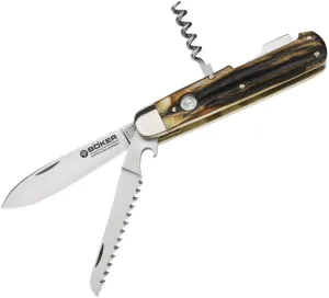 Boker Hunters Trio 3.35" CPM-CruWear Folding Plain Edge Pocket Knife 110639