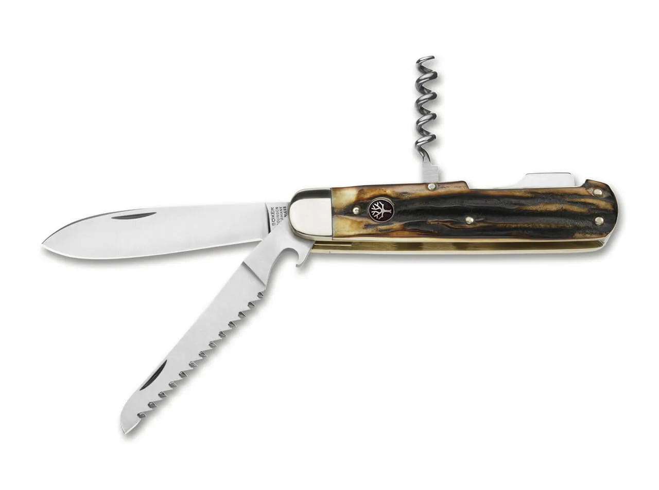 Boker Hunters Trio 3.35" CPM-CruWear Folding Plain Edge Pocket Knife 110639