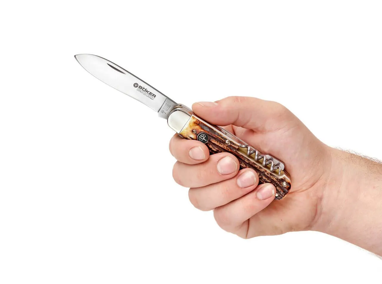 Boker Hunters Trio 3.35" CPM-CruWear Folding Plain Edge Pocket Knife 110639