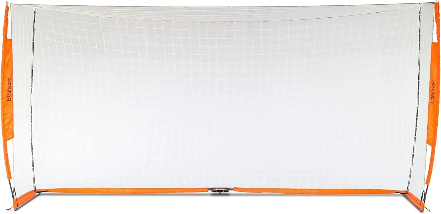 Bownet Regulation Portable Soccer Goal – Folding Pop Up Net for Backyard Training & Games, w/Carry Bag
