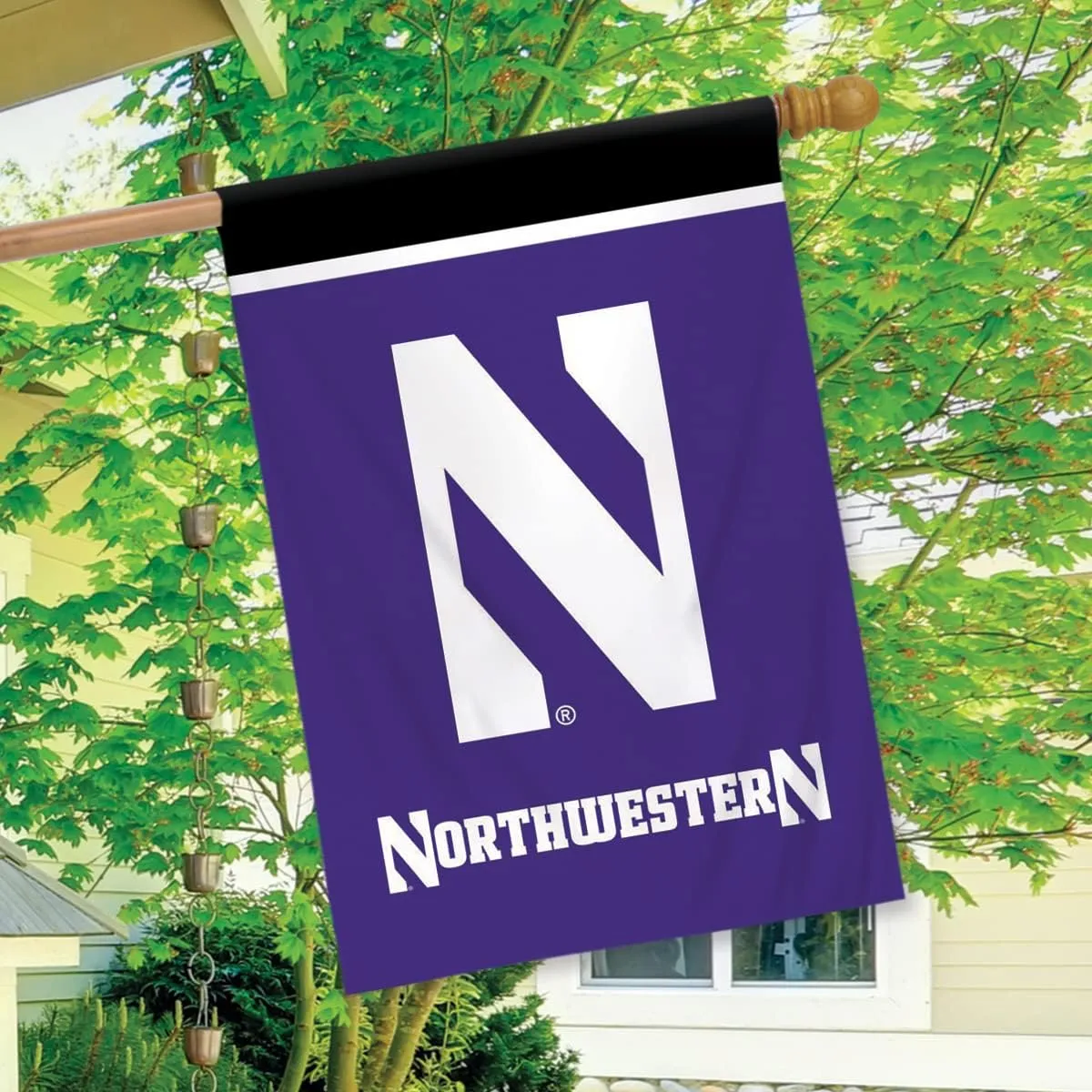 Briarwood Lane Northwestern University NCAA House Flag 28" x 40"