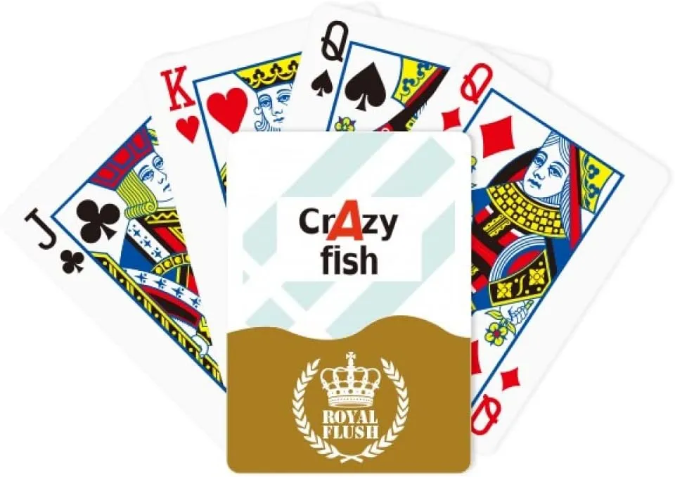 Brief Best Cool Crazy Fish Goldfish Royal Flush Poker Playing Card Game