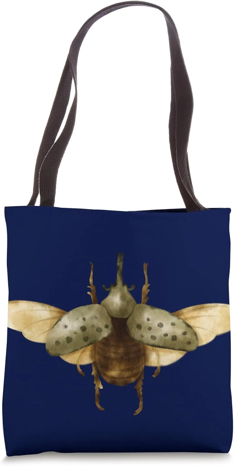 Brown Beetle Specimen Collection Design by Gilded Lillie Tote Bag