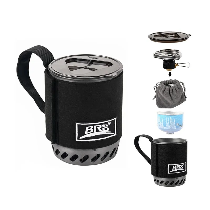 BRS BRS-61 Camping Integrated Heat Collecting Pot Burner Ultralight Stove