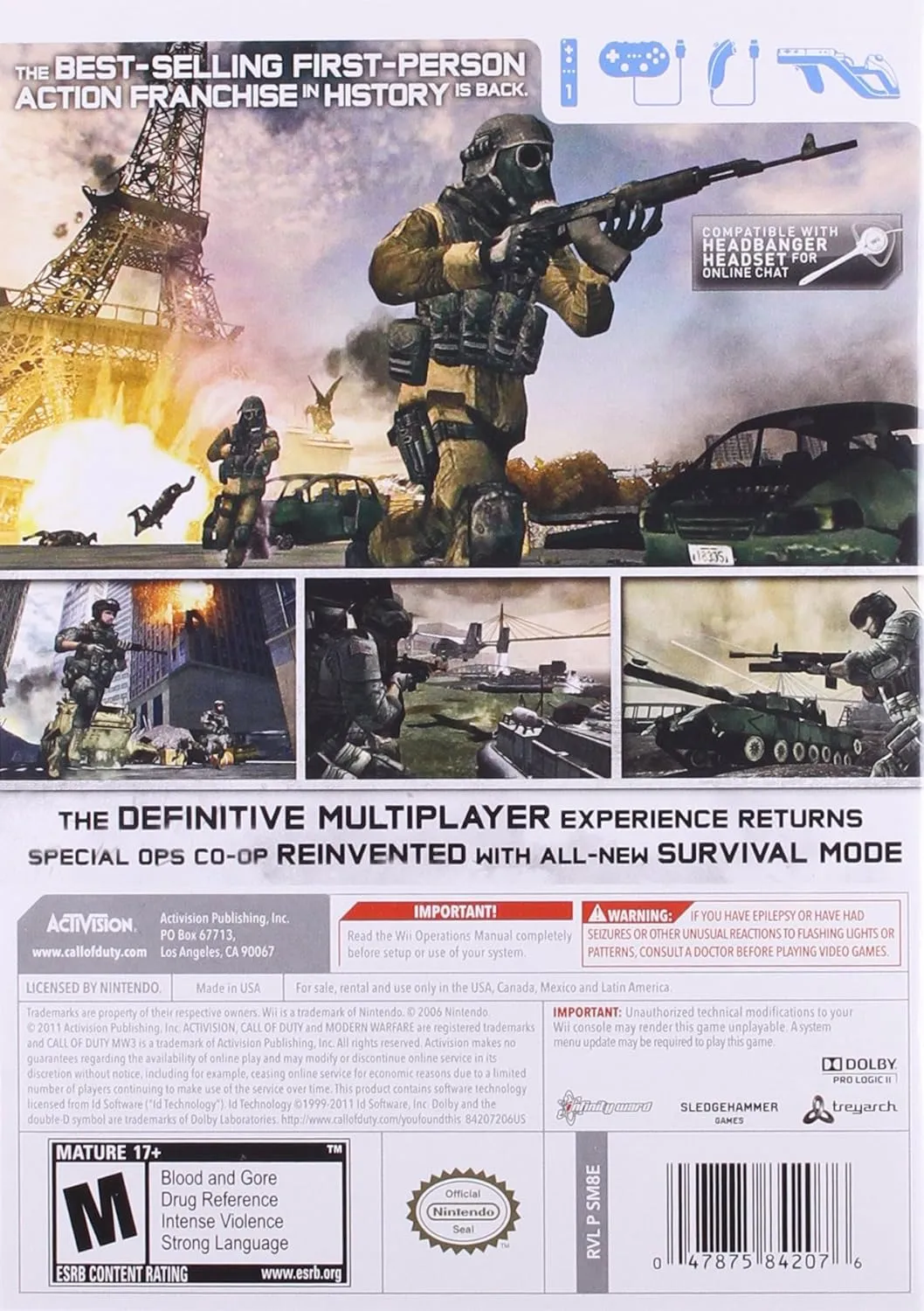Call of Duty: Modern Warfare 3 - Nintendo Wii