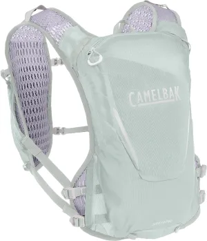 CamelBak Women’s Zephyr Pro Running Hydration Vest 34oz – Body Mapping Technology, Sky Grey/Lavender Blue