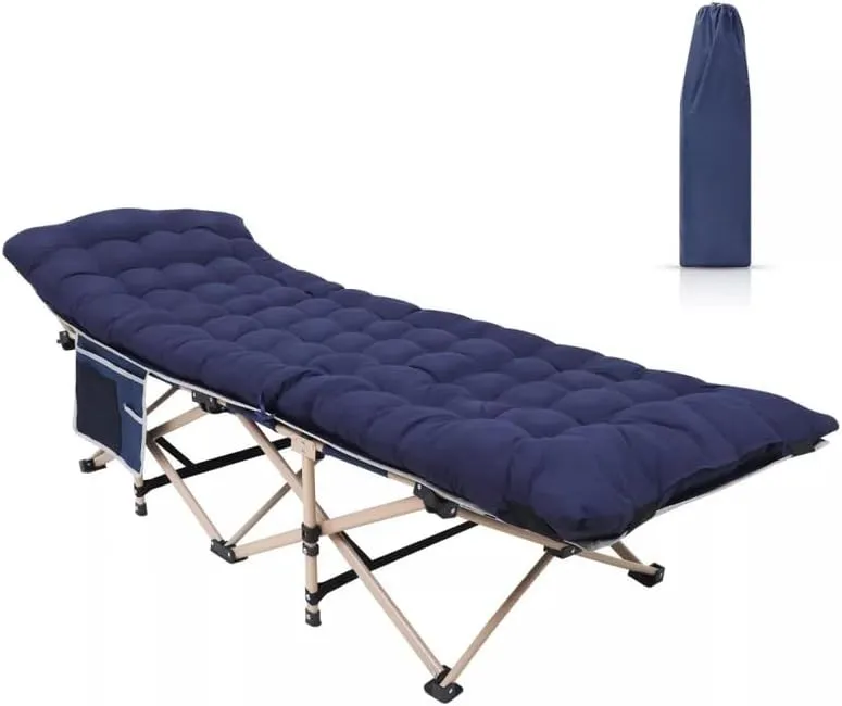 Camping Cots for Adults, Camping Cots with Mattress Portable Folding Cots Adults
